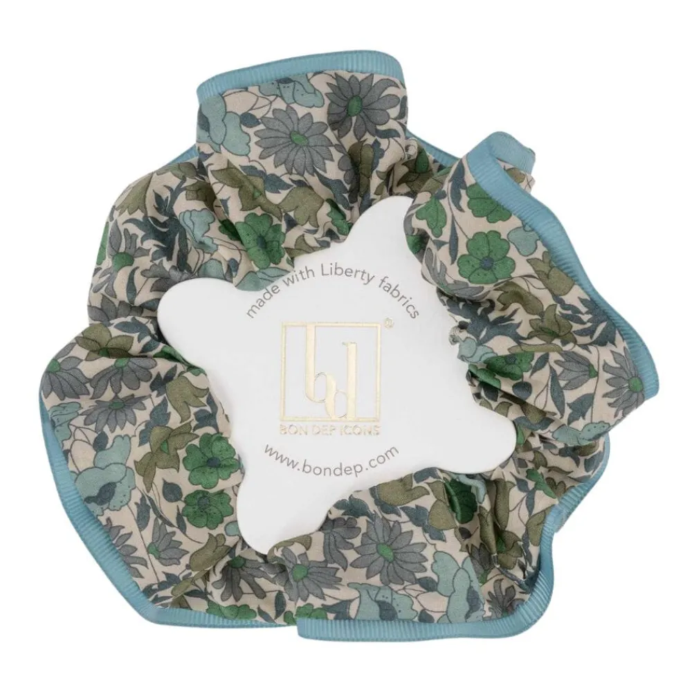 Bon Dep Hair Shrunk Liberty Poppy & Daisy Teal Outlet