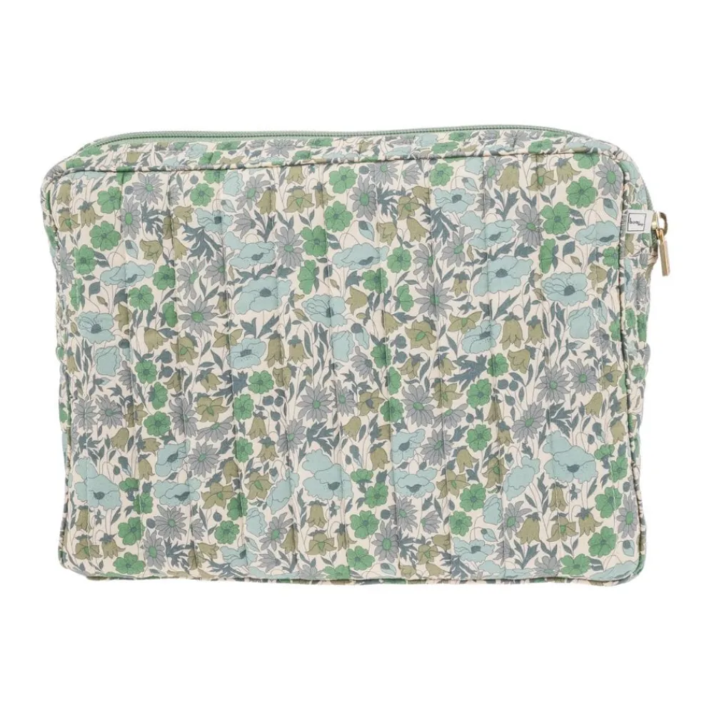Bon Dep Pouch Big Liberty Poppy & Daisy Teal