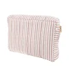 Bon Dep Pouch Big Ticking Stripe Dusty Pink Discount