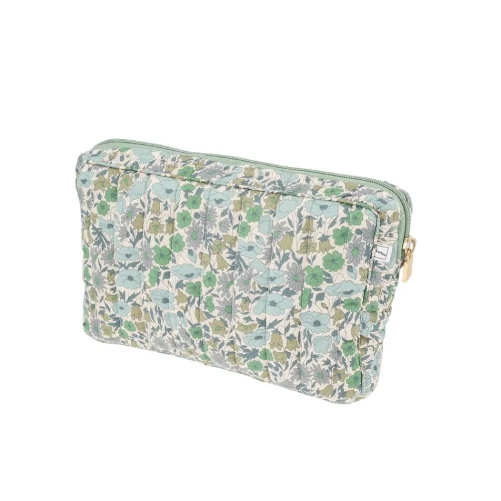 Bon Dep Pouch Small Liberty Poppy & Daisy Teal Online