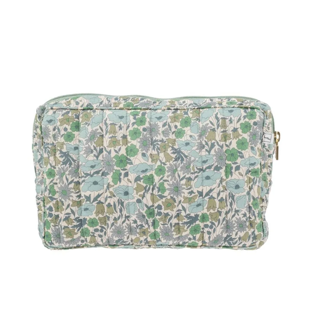 Bon Dep Pouch Small Liberty Poppy & Daisy Teal Online