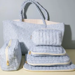 Bon Dep Pouch Square Liberty Katie & Millie Light Blue