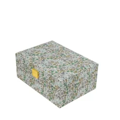 Bon Dep Smykkeskrin Square Liberty Poppy & Daisy Teal Sale