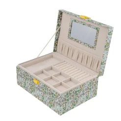 Bon Dep Smykkeskrin Square Liberty Poppy & Daisy Teal Sale
