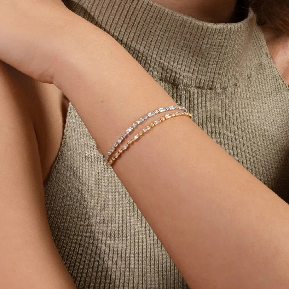Caroline Svedbom Evelyne Bracelet Rhodium Crystal Online
