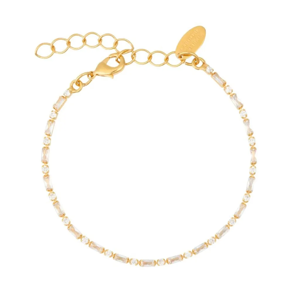 Caroline Svedbom Evelyne Bracelet Gold Crystal Hot