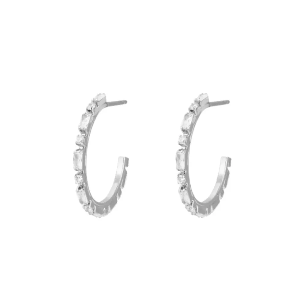 Caroline Svedbom Evelyne Loops Rhodium Crystal Best
