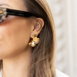 Caroline Svedbom Malva Earrings Gold Crystal Discount