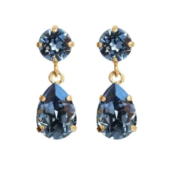 Caroline Svedbom Mini Drop Earrings | Denim Blue New