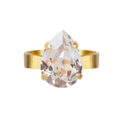 Caroline Svedbom Mini Drop Ring | Crystal Clearance