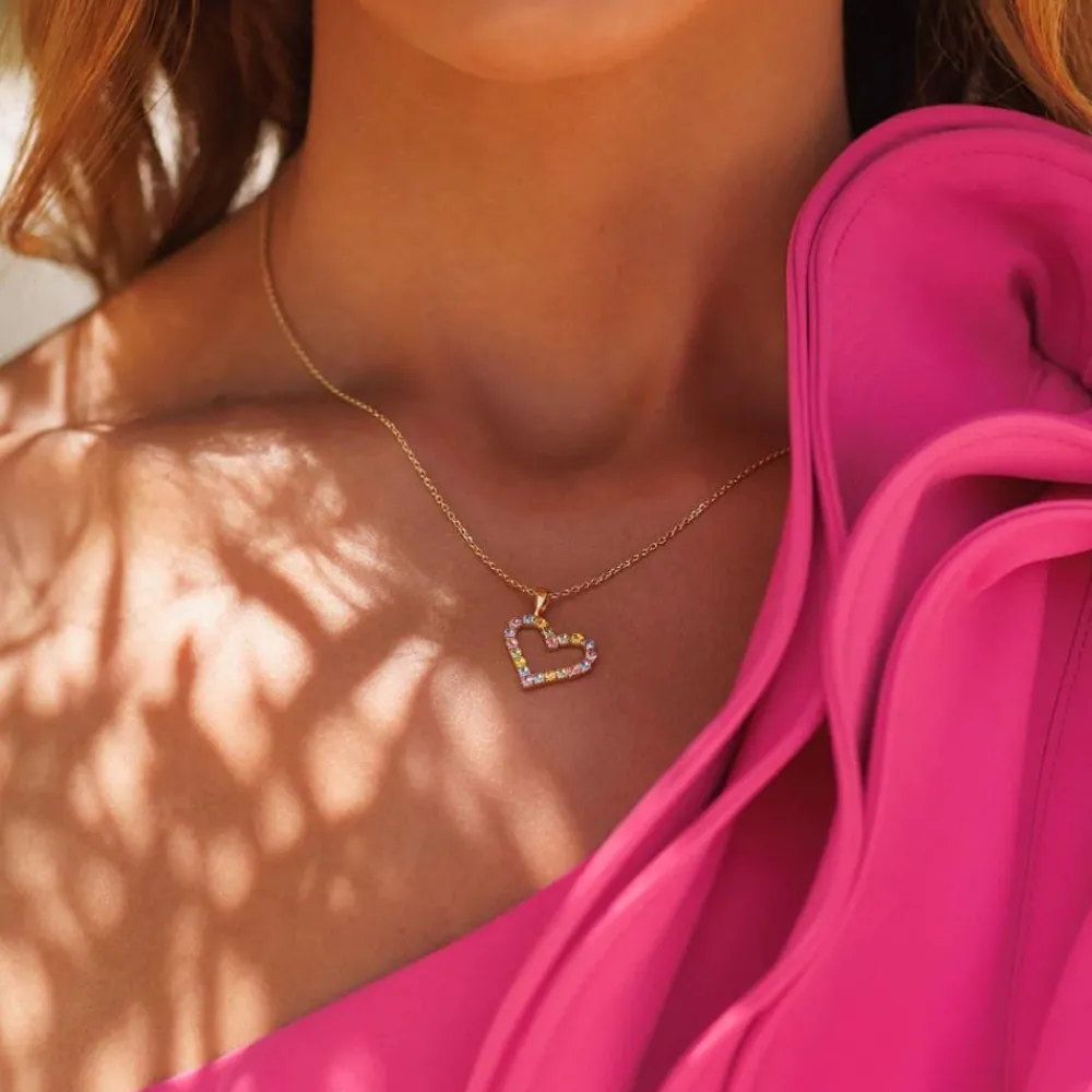 Caroline Svedbom Mini Sweetheart Necklace | Pastel Combo Best