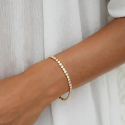 Caroline Svedbom Mini Zara Bracelet | Crystal Gold Best