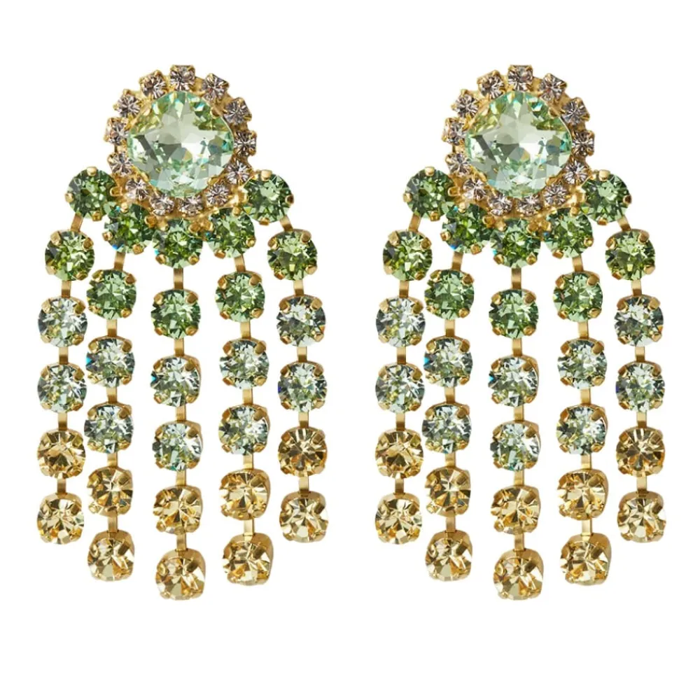 Caroline Svedbom Rafaela Earrings | Lime Combo New
