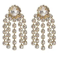 Caroline Svedbom Rafaela Earrings | Crystal Gold
