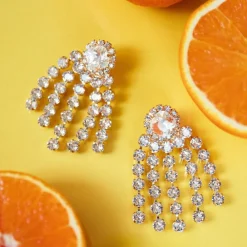 Caroline Svedbom Rafaela Earrings | Crystal Gold