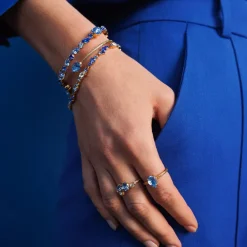 Caroline Svedbom Stardust Ring Gold Blue Combo Sale