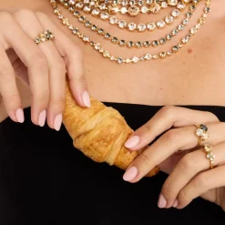 Caroline Svedbom Stardust Ring Gold Black Golden Combo New