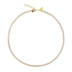 Caroline Svedbom Zara Necklace | Crystal Gold
