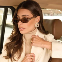 Caroline Svedbom Zia Earrings Gold Topaz Combo Outlet