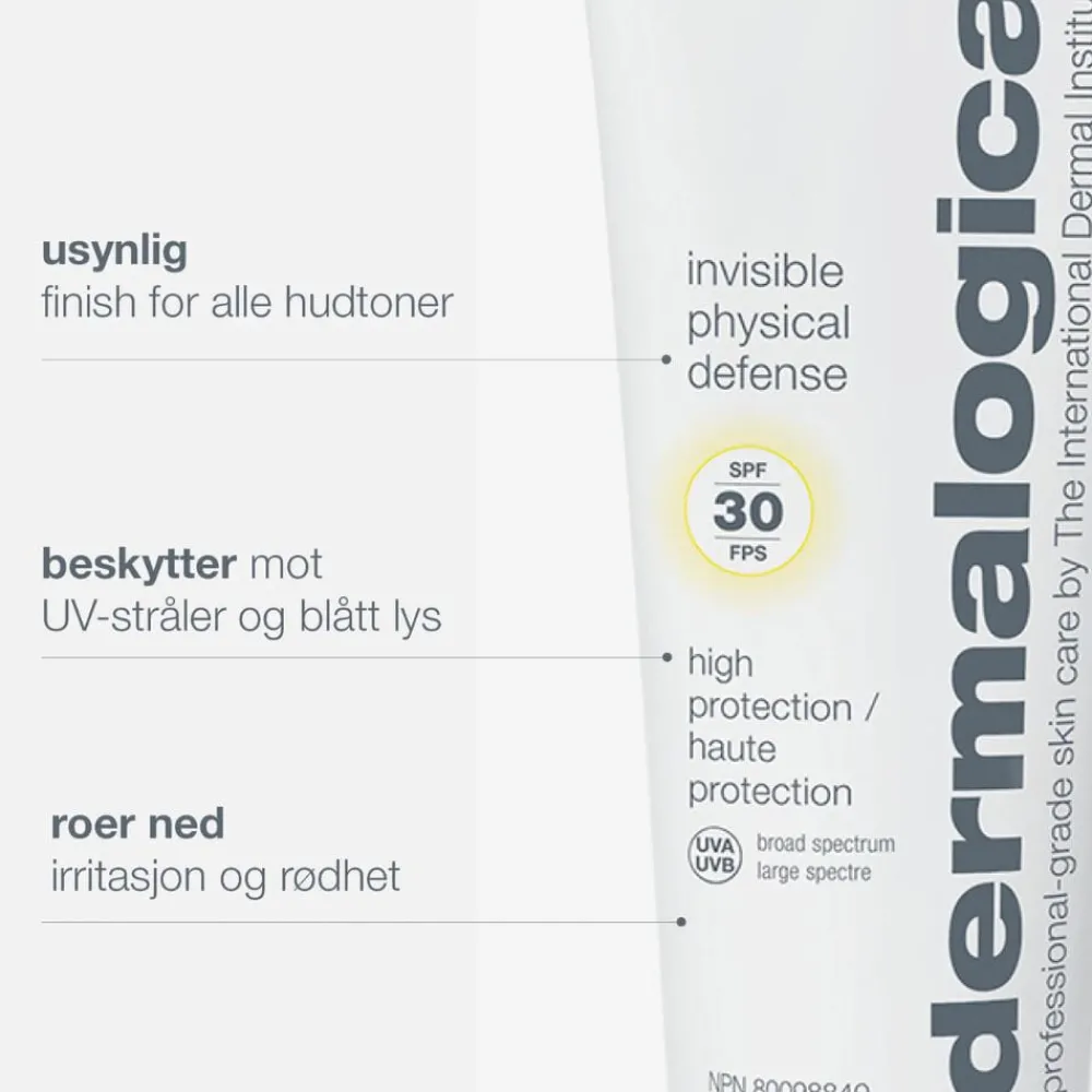 Dermalogica Invisible Physical Defense SPF30 Hot