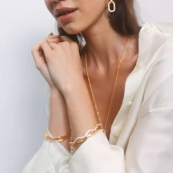 Emilia by Bon Dep Emilia Amelia Bangle White Best