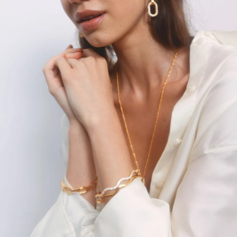 Emilia by Bon Dep Emilia Amelia Bangle White Best