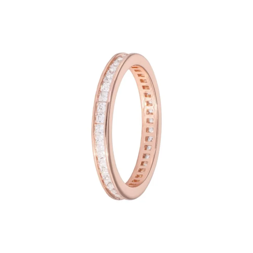 Emilia by Bon Dep Emilia Eternity Ring Square Rose Sale