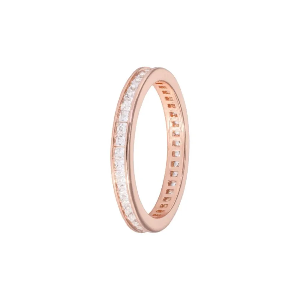 Emilia by Bon Dep Emilia Eternity Ring Square Rose Sale
