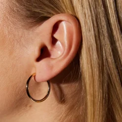 Emilia by Bon Dep Emilia Gold Hoops Hot