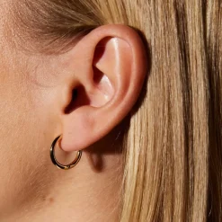 Emilia by Bon Dep Emilia Gold Hoops Hot