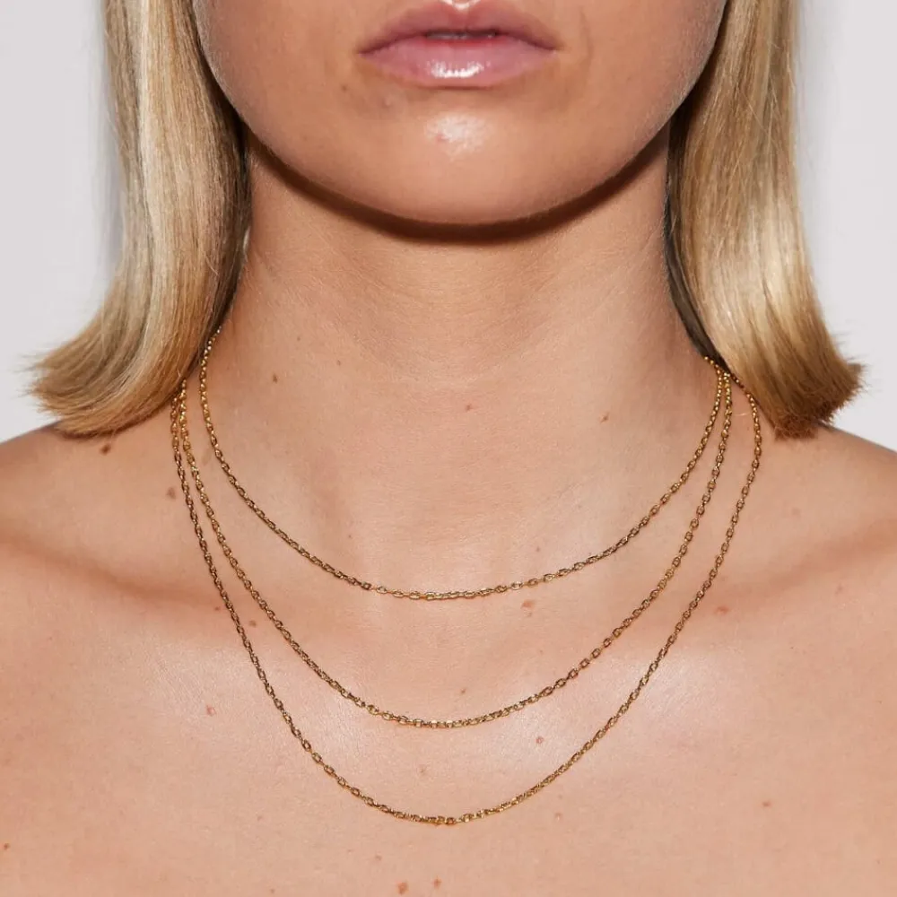 Emilia by Bon Dep Emilia - Gold Necklace 45 cm