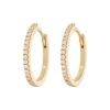 Emilia by Bon Dep Emilia - Large Hoops White Discount