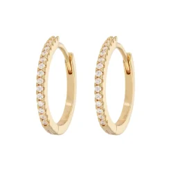 Emilia by Bon Dep Emilia - Large Hoops White Discount