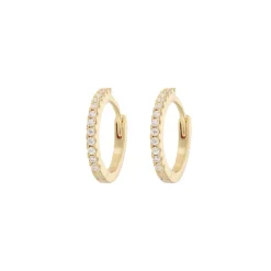 Emilia by Bon Dep Emilia - Medium Hoops White Online