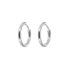 Emilia by Bon Dep Emilia Medium Silver Hoops Best