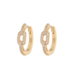 Emilia by Bon Dep Emilia Small Chain Hoops