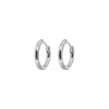 Emilia by Bon Dep Emilia Small Silver Hoops New