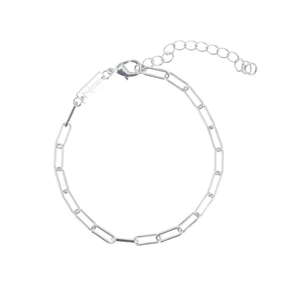 Emilia by Bon Dep Emilia Thick Chain Bracelet 16-20 cm Silver Outlet