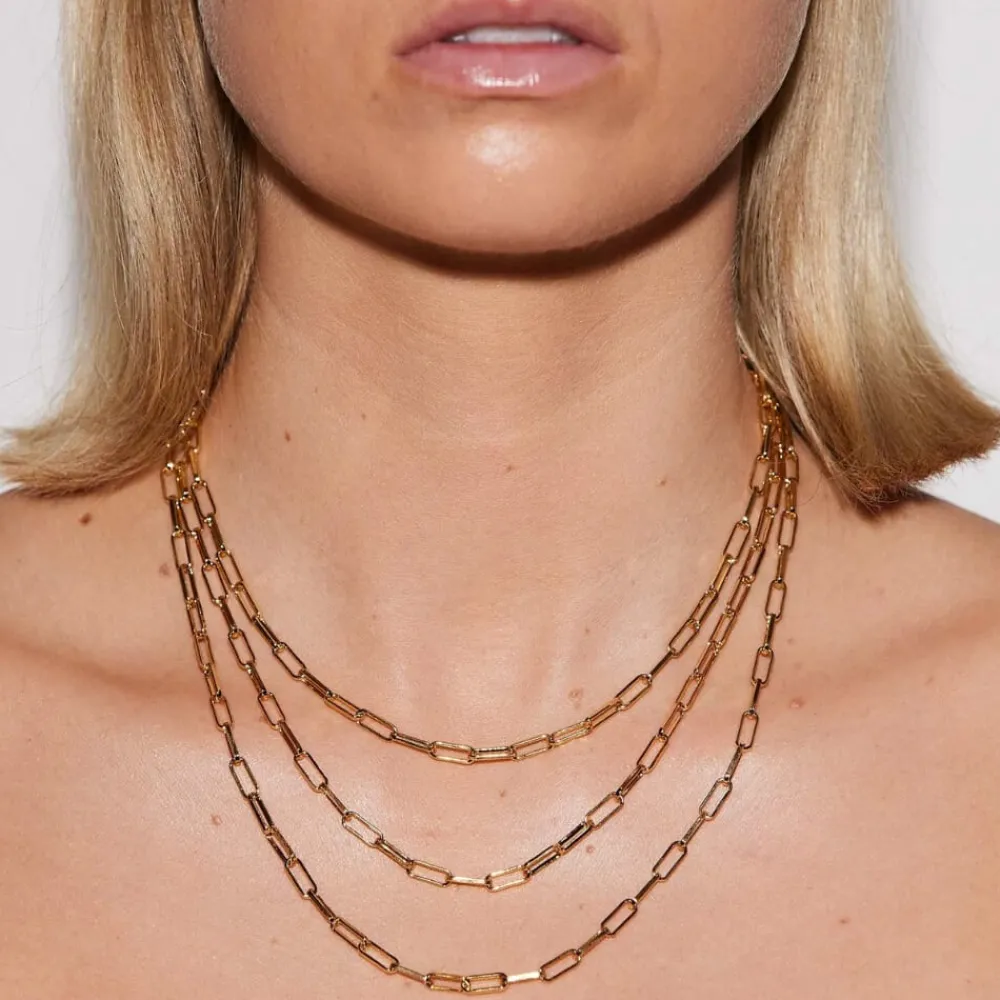 Emilia by Bon Dep Emilia - Thick Chain Necklace 45 cm Online