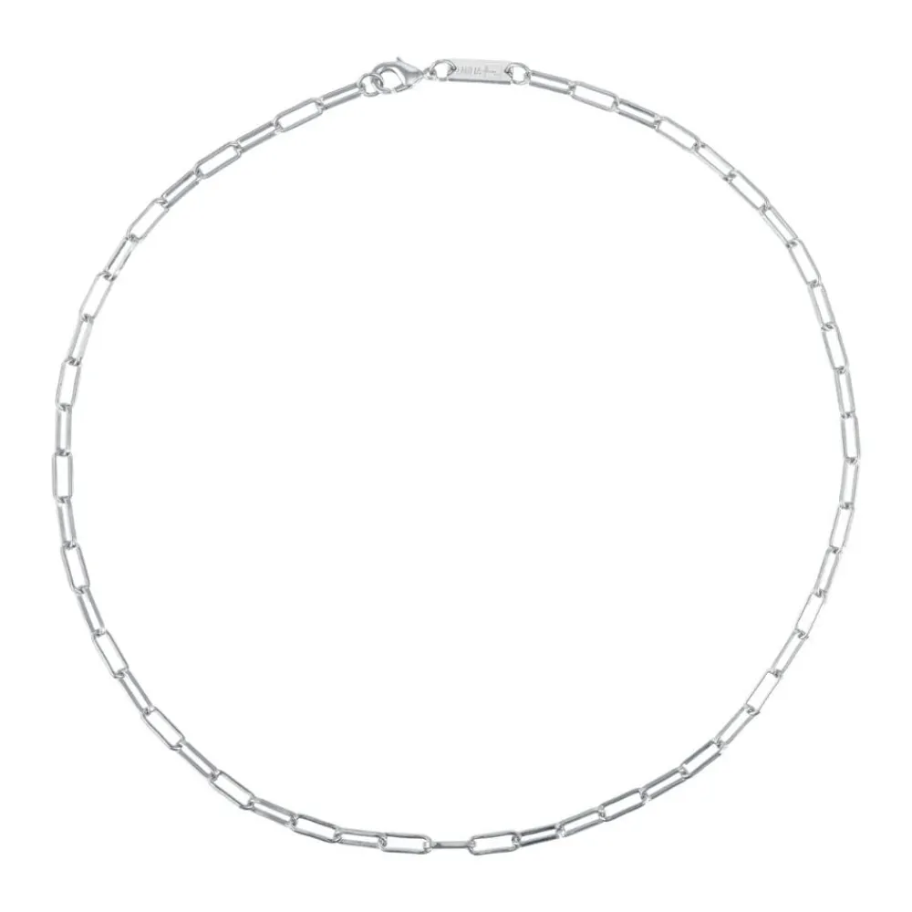 Emilia by Bon Dep Emilia Thick Chain Necklace 45 cm Silver Clearance