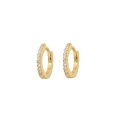 Emilia by Bon Dep Emilia X-Small Slim Hoops White Best