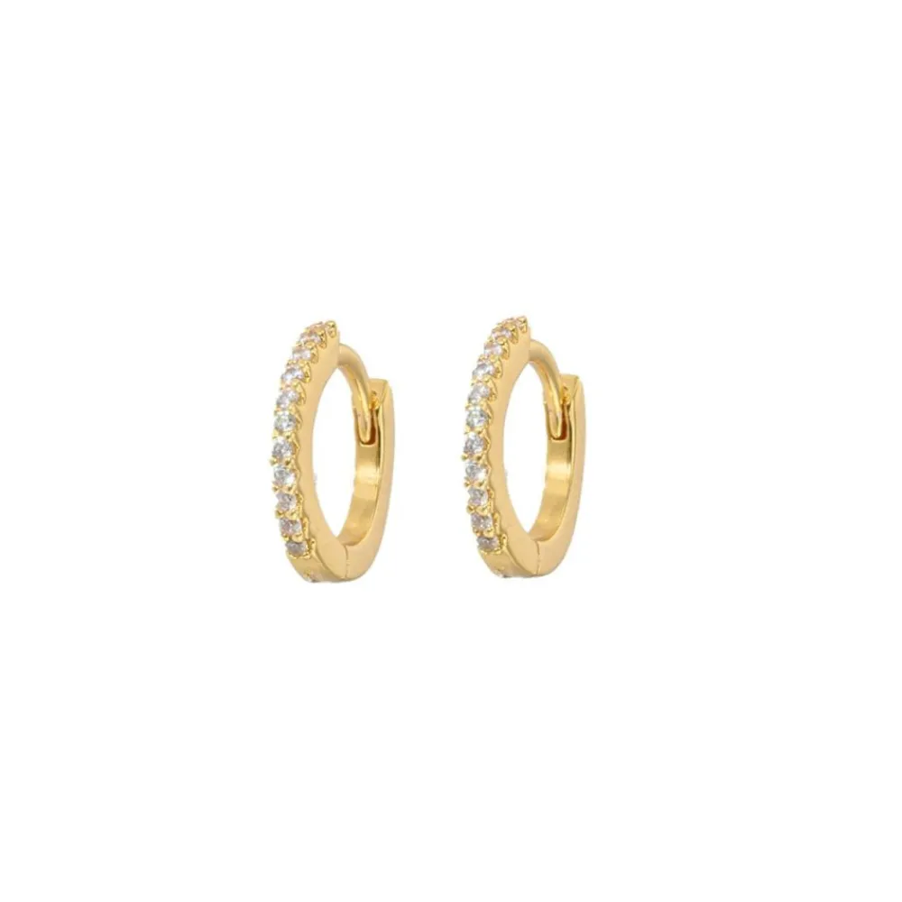 Emilia by Bon Dep Emilia X-Small Slim Hoops White Best