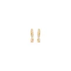 Emilia by Bon Dep Emilia X-Small Wavy Hoops White New
