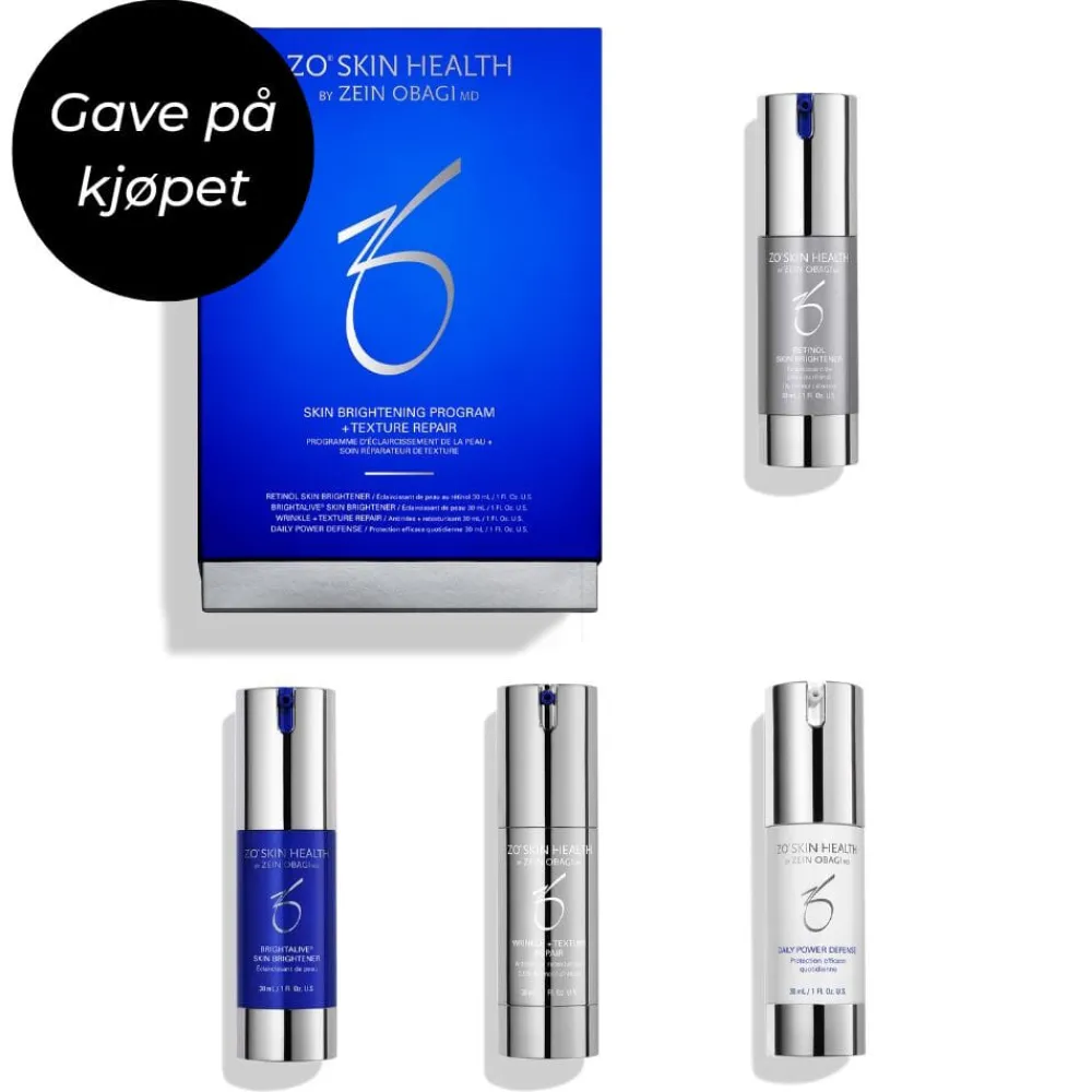 ZO Skin Health KAMPANJE ZO Skin Brightening Program + Texture Repair Kit-Få med gave