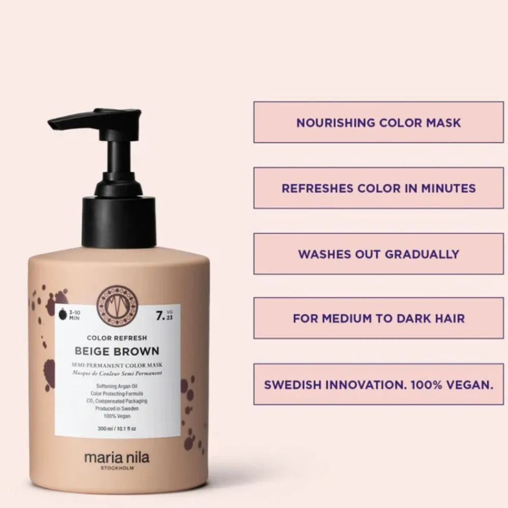 Maria Nila Color Refresh Beige Brown New